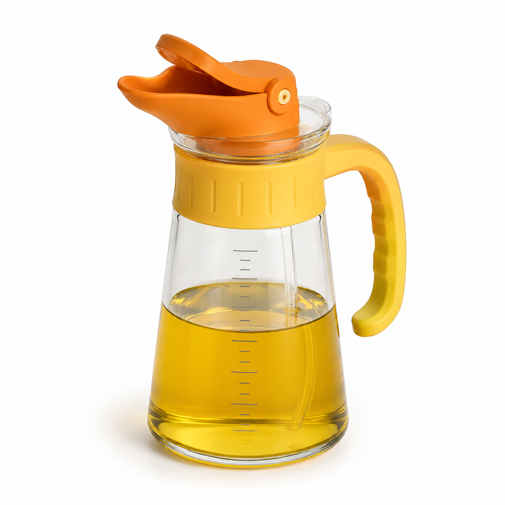 Duck-Beak Controlled Oil Dispenser