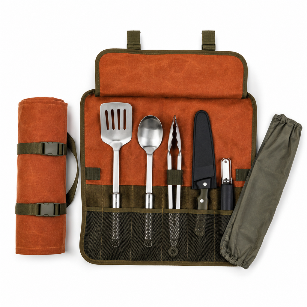 Roll-Up Camp Kitchen Utensil Kit