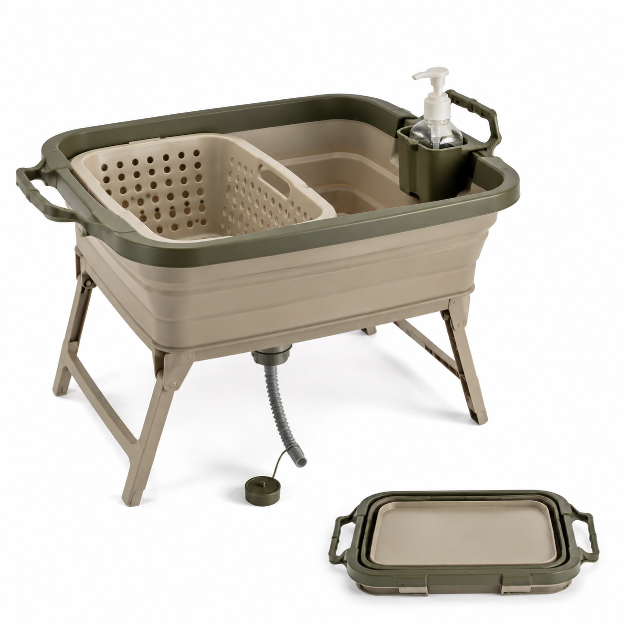 Fold-Flat Camp Wash Station