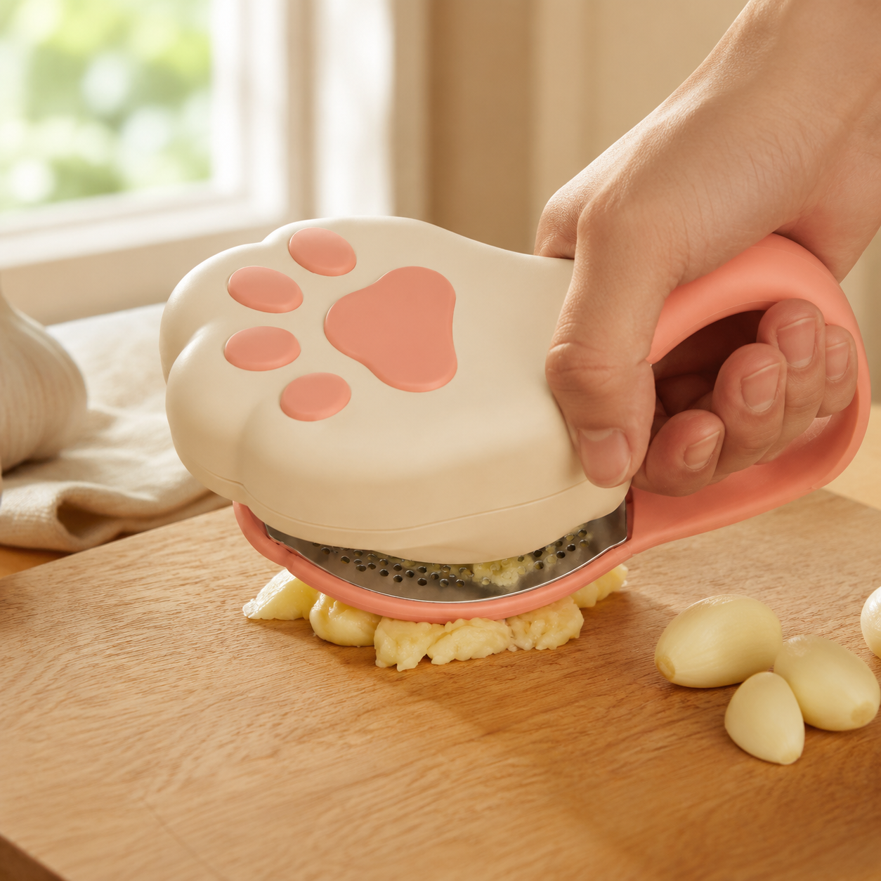 Cat Paw Rocker Garlic Press