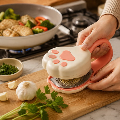 Cat Paw Rocker Garlic Press