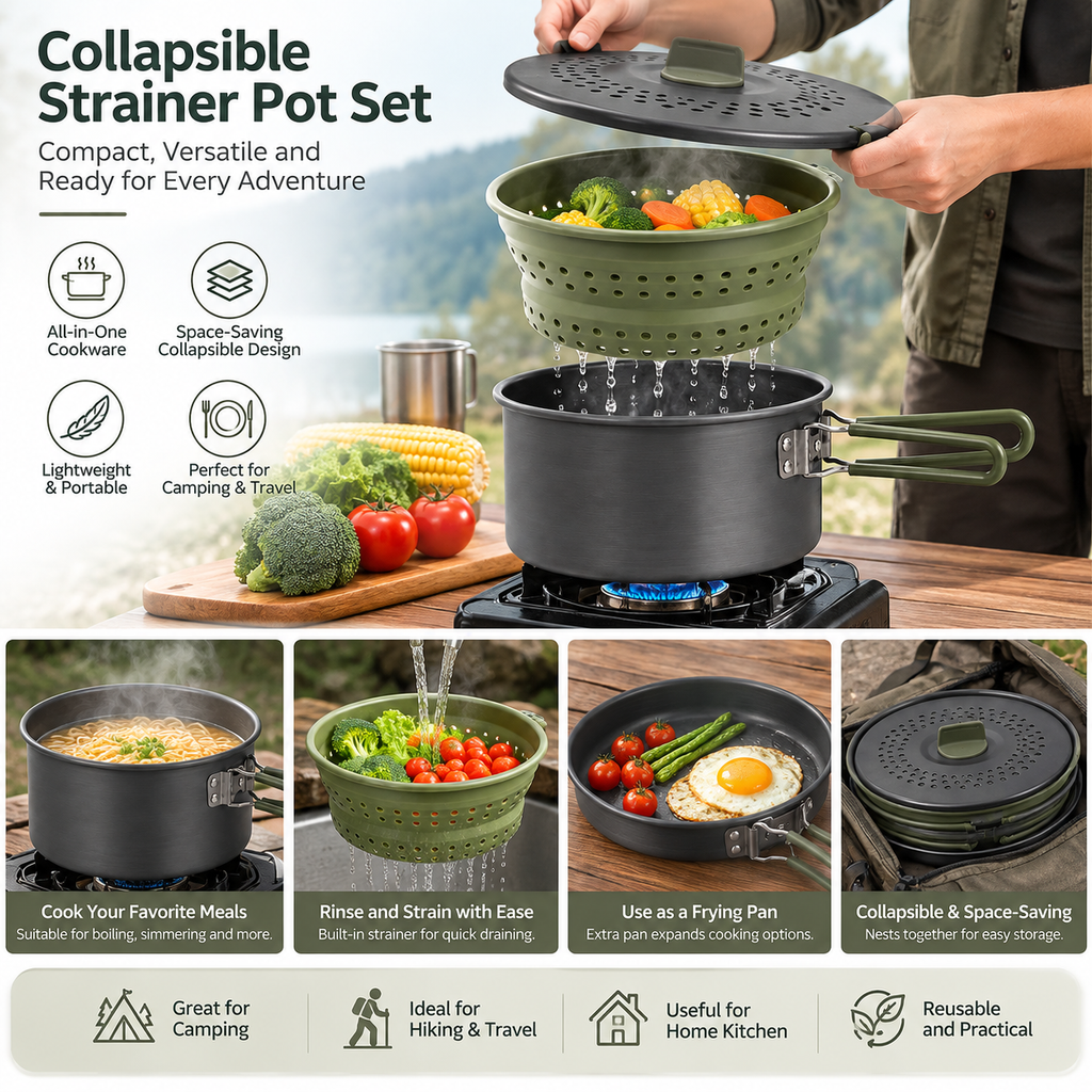 Multifunctional Outdoor Cookware Set