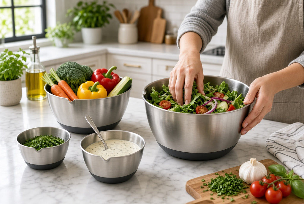 Nesting Stainless Steel Prep Bowl Set, 4-Piece